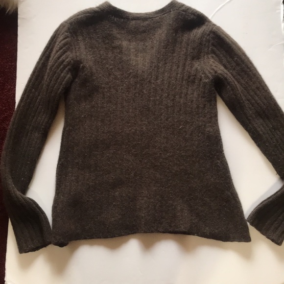 United Colors Benetton Wool Blend Cable Cardigan Oversized Thick Sweater - Picture 8 of 13